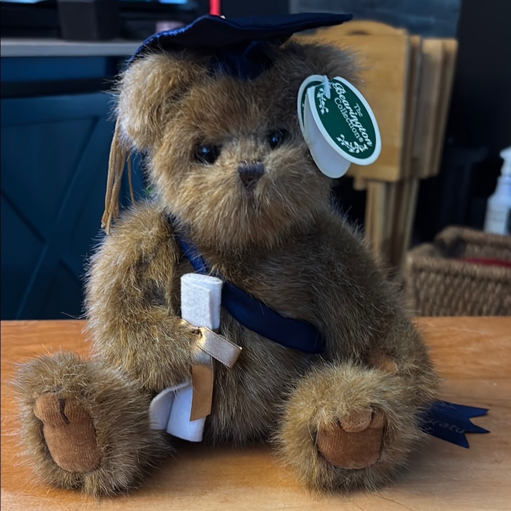 Graduation Teddy Bear with Cap and Diploma